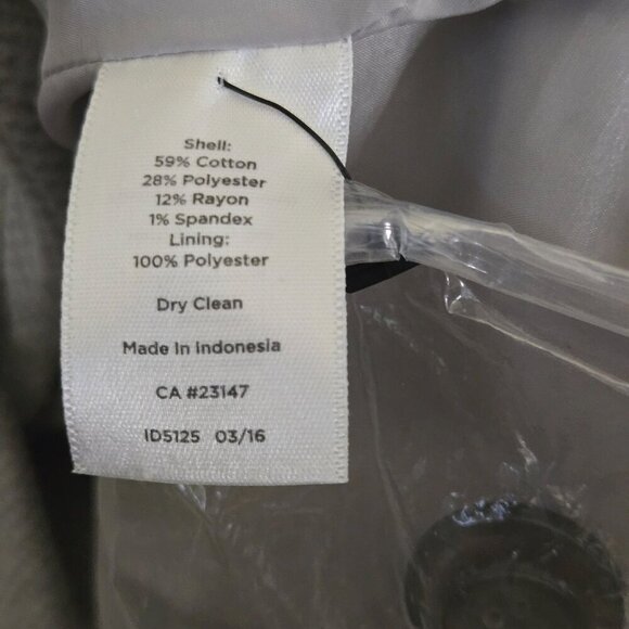 Talbots NWOT Neutral Gray Tweed 2 Button Blazer Career Office Spring Size 10p - Picture 6 of 6